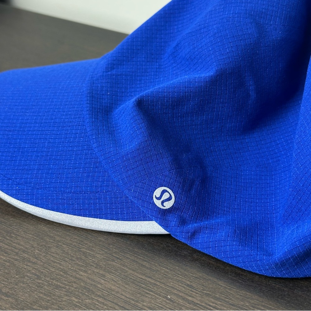 lululemon athletica Royal Blue Running Hat Fast & Free WovenAir L/XL